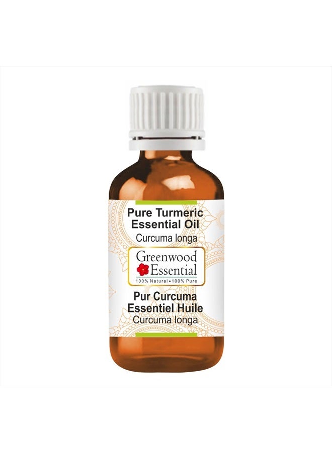 Greenwood Essential Turmeric Essential Oil (Curcuma Longa) Steam Distilled 30ml (1 oz) - Image 1