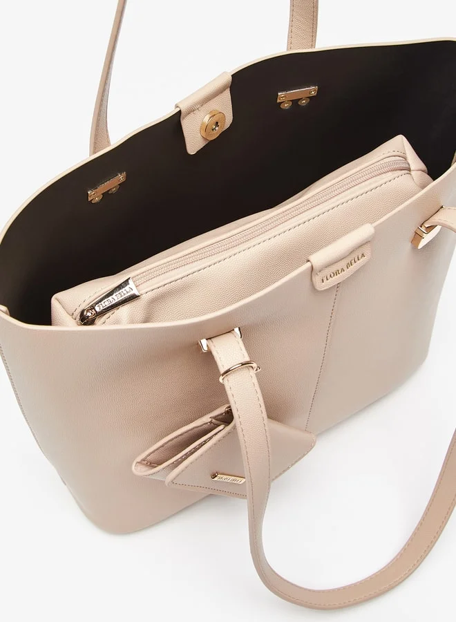 Flora Bella By Shoexpress Textured Tote Bag