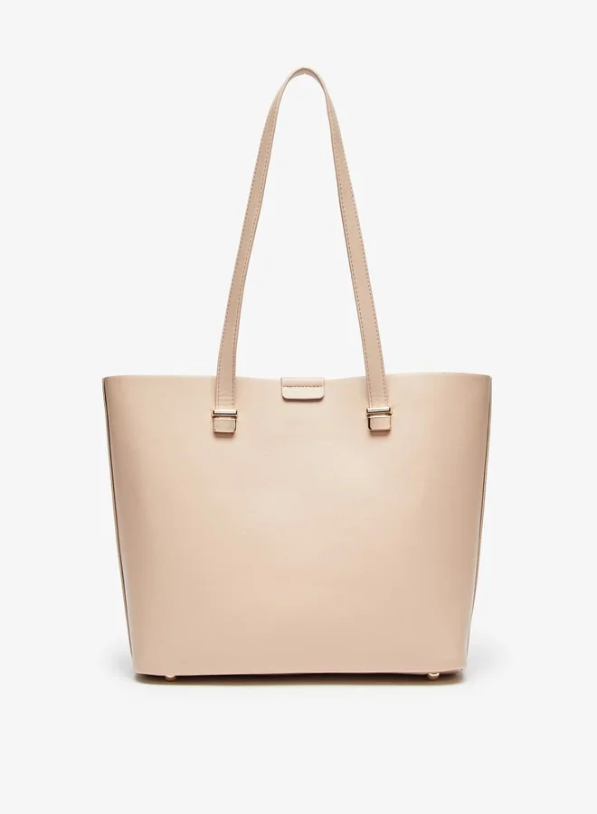 Flora Bella By Shoexpress Textured Tote Bag