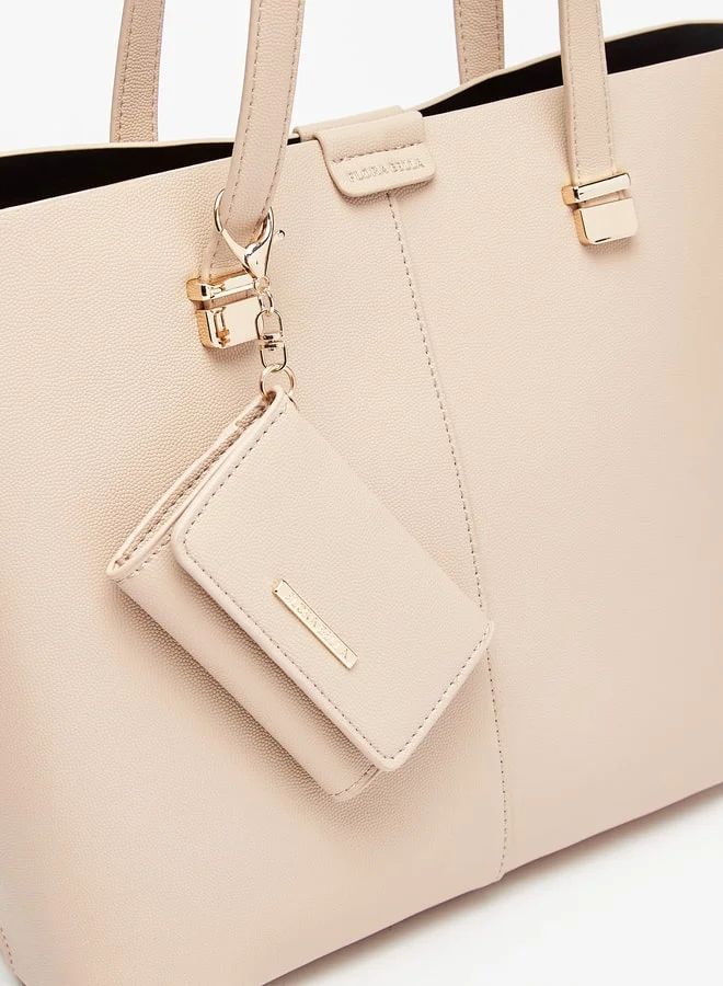 Flora Bella By Shoexpress Textured Tote Bag