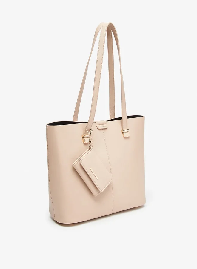 Flora Bella By Shoexpress Textured Tote Bag