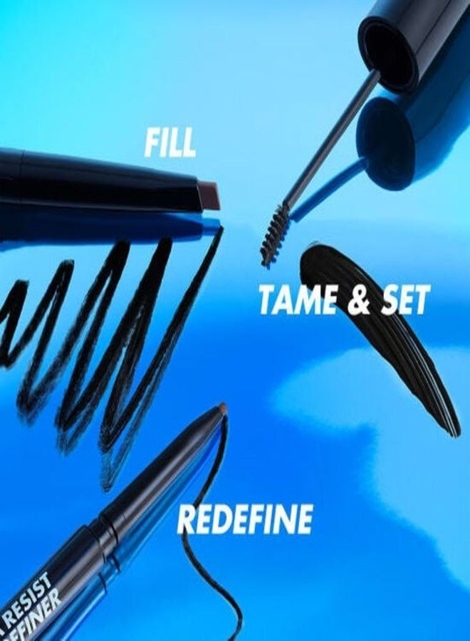 MAKE UP FOR EVER Aqua Resist Brow Fixer 40 Medium Brown – Water-Resistant Long-Wear Brow Gel, Smudge-Proof Flexible Hold, 5 ml - Image 5