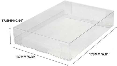 CHILDMORY 10Pcs Clear Protective Box Case Display Sleeve Protector for PS3 PS4 Games Cartridge DVD Disc Box - Image 2