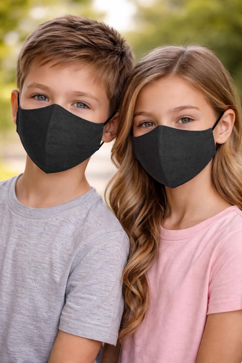 Bildos Cotton Mask For Kids (7 to 13 Years) with adjustable straps (Pack of 6) - Image 3