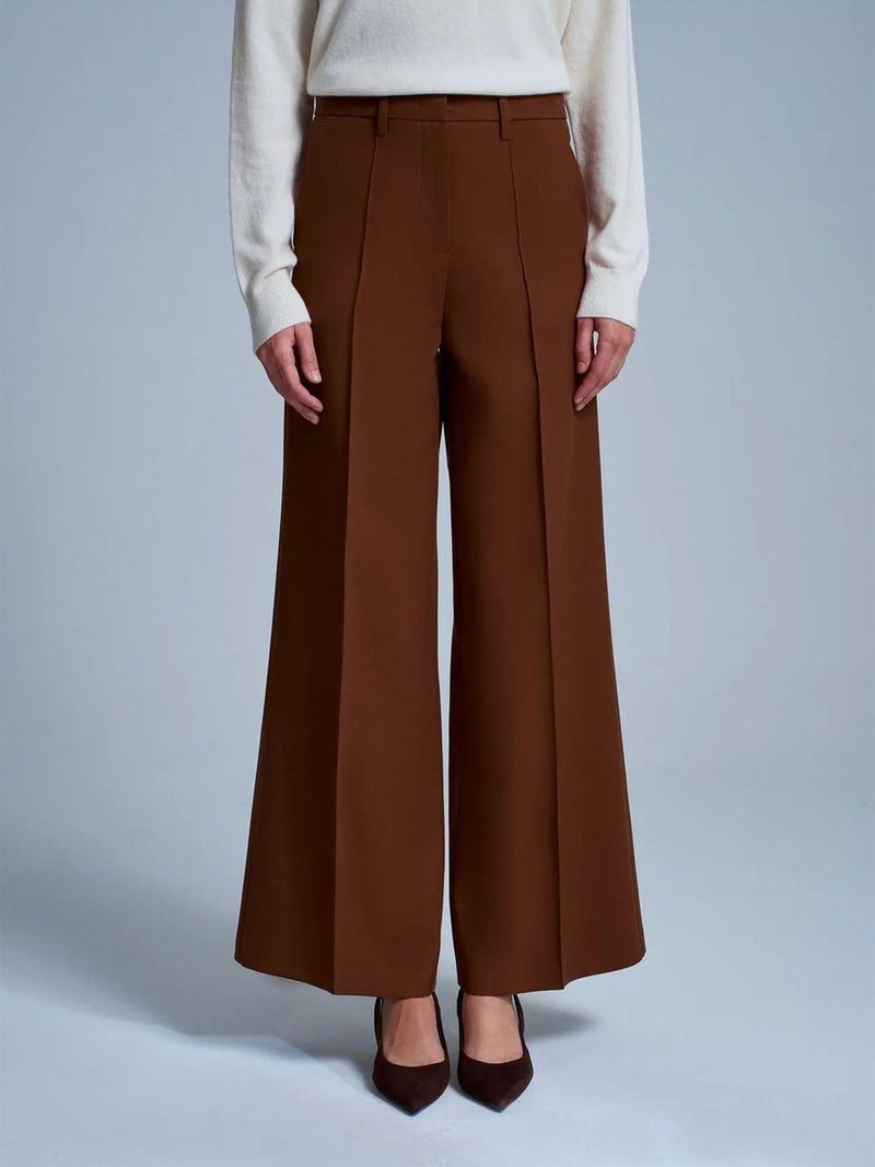 DILVIN Wide-Leg Crepe Trousers - Image 3