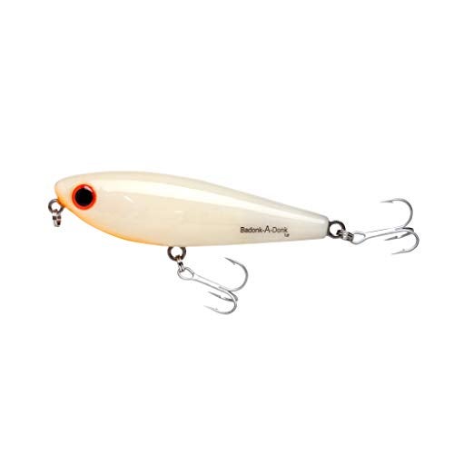 BOMBER Lures Saltwater Grade Badonk-A-Donk Low Pitch - Bone/Orange Throat - 3 1/2in, 1/2 oz, Low Pitch, (BSWDTL3349) - Image 1