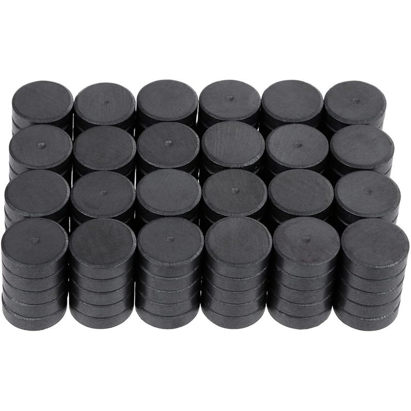 Anpro 120 Pcs Ceramic Industrial Magnets Hobby Craft Magnets-11/16 Inch (18mm) Round Magnet Disc for Refrigerator Button DIY Cup Magnet Craft Hobbies, Science Projects & School Crafts - Image 1