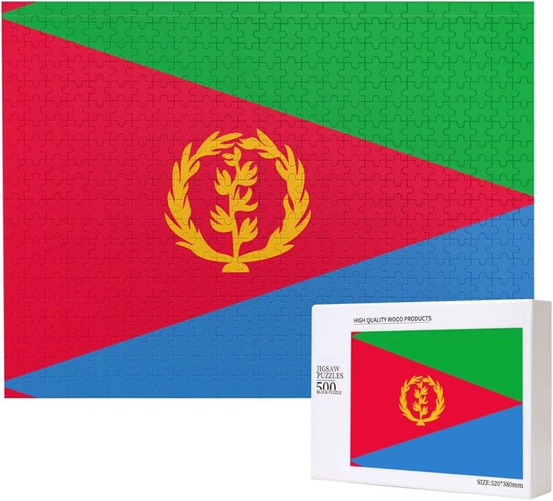 Eritrean Flag Jigsaw Puzzle 500 Pieces For Adults Home Decor 20 4 X 15 Inches - Image 2
