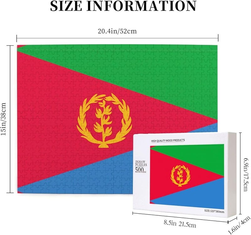 Eritrean Flag Jigsaw Puzzle 500 Pieces For Adults Home Decor 20 4 X 15 Inches - Image 5