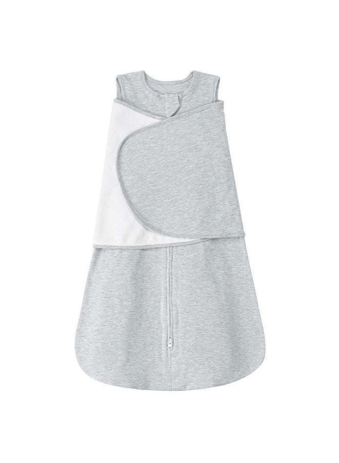 LILBESTIE Baby Swaddle Sleep Sack 1.0 Tog 3-in-1 Cotton Baby Swaddle Blanket Wrap for Newborns 0-6 Months Grey - Image 1