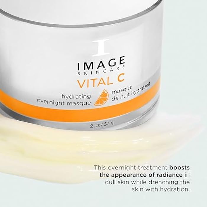IMAGE Skincare, VITAL C Hydrating Overnight Masque, Revitalizing Sleeping Facial Mask with Blue-Green Algae Extract and Hyaluronic Acid, 2 oz - Image 3