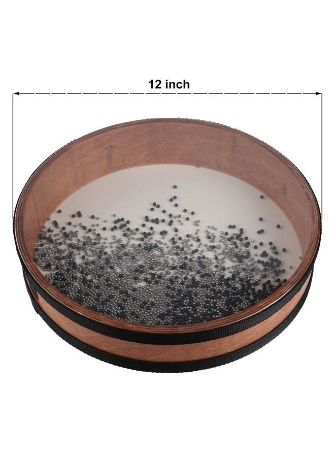 BGMUSER Ocean Drum 12 inch with Goatskin Drumhead,Steel&Plastic Wave Bead,Bag, Sound Healing Instrument for Yoga Meditation Relaxation - Image 5