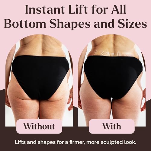 Instant Lifts Skinnies Bottom Tape Patented Made in USA Instantly Lift Butt for a Round Firm Look Wear Discretely Under Clothes Clear Adhesive Strips Sweatproof Body Tape for Women 5 Pairs - Image 3