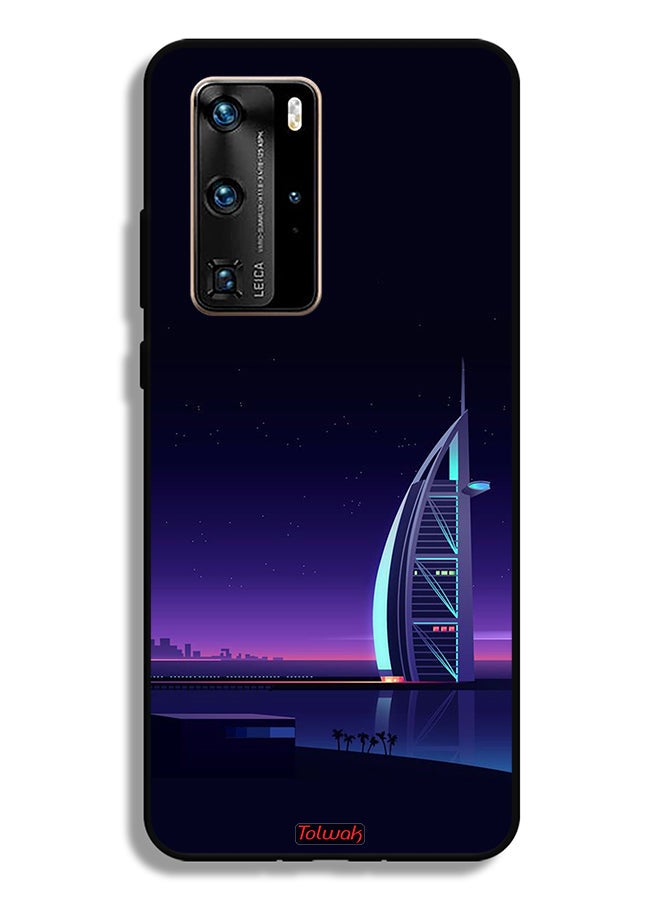 Tolwak Huawei P40 Pro 5G Protective Case Cover Burj Arab Digital Art - Image 2