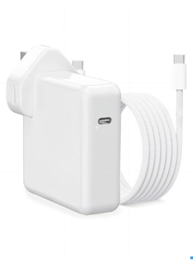 أنمي شاحن ماك بوك برو 140W USB C Super Fast Charger، متوافق مع ماك بوك برو 16، 15، 14، 13 بوصة، ماك بوك إير 13 بوصة، آي باد برو 2022/2021/2020/2019/2018، متضمنة 6.6 قدم USB C إلى C كابل - Image 3