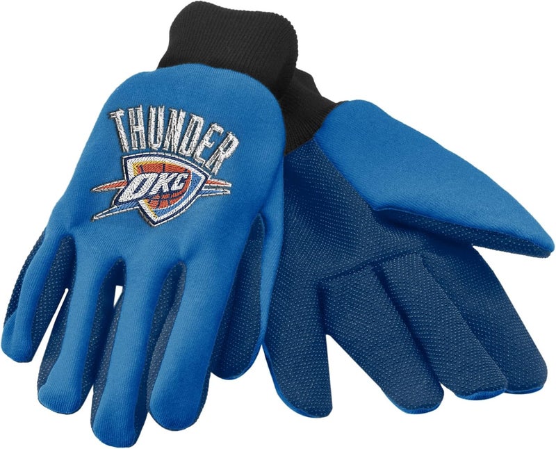Unisex-Adult NBA Team Logo Colored Palm Utility Gloves