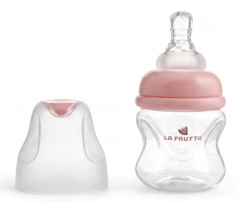 La Frutta La Fruta Comfort Plastic Bottle, Anti-Colic Air System for 0+ Months, 60ml Capacity, with Soft Silicone Teat, BPA-Free - Image 1
