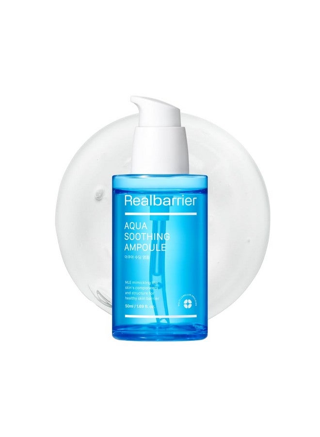 Real Barrier Aqua Soothing Ampoule 1.69 Fl Oz, Cooling Soothing Moisturizing Facial Serum for Sensitive Dry Skin, Hyaluronic acid Ceramide Hydrating Face Moisturizer for Dewy Skin, Korean Skin Care - Image 1