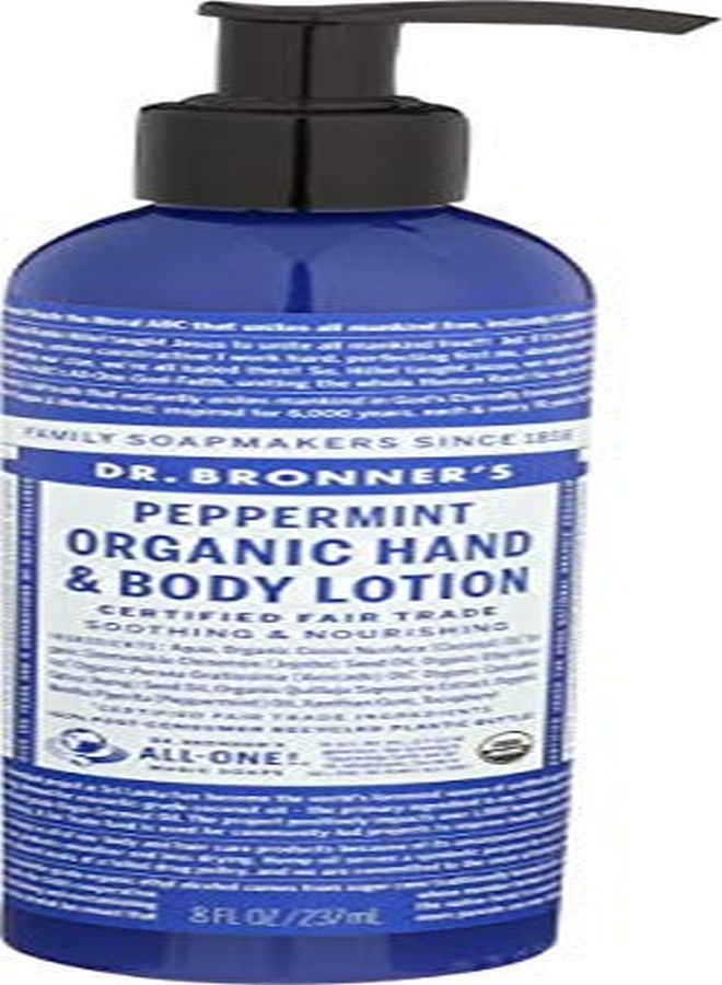Dr. Bronner's Dr. Bronners, Lotion Peppermint Organic, 8 Fl Oz - Image 1