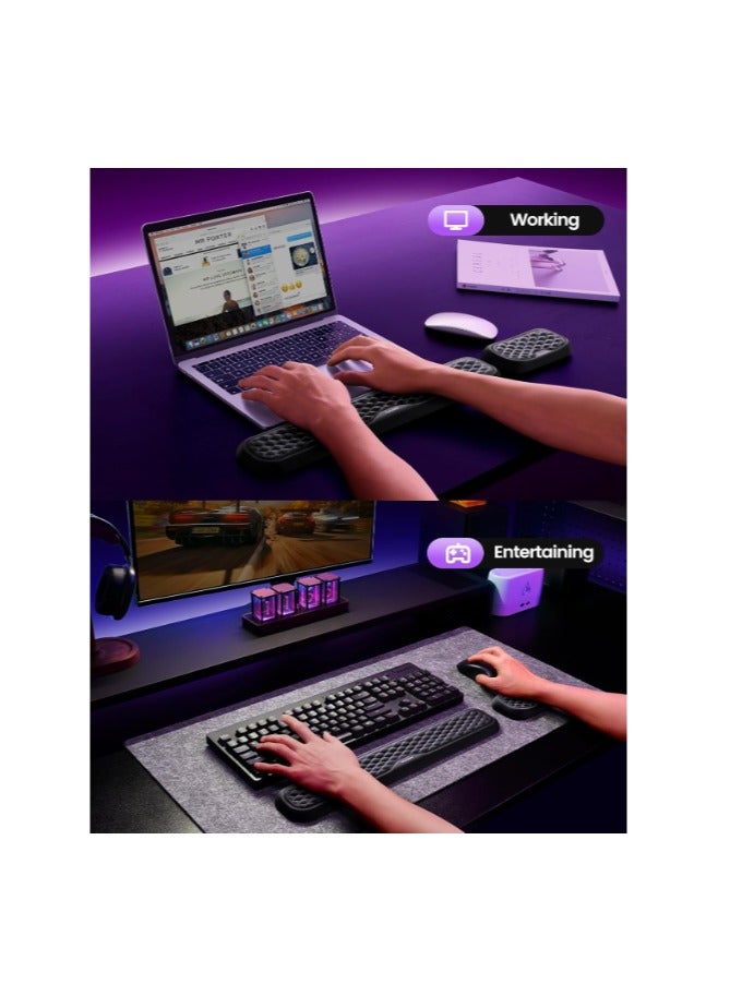 Wrist Rest for Keyboard and Mouse, Computer Ergonomic Wrist Support Pad - Image 2