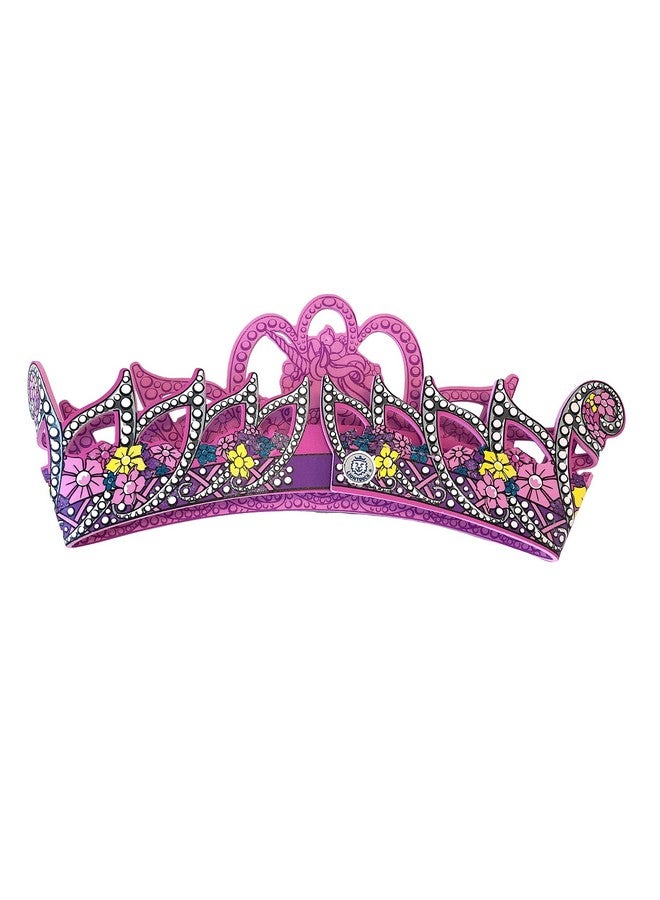 LIONTOUCH Unicorn Princess Crown For Girls Pink Pretend Play Foam Toy In Medieval Style For Children And Toddlers With Flower Decoration Dress Up Cosplay & Royal Costumes For Kids - Image 3