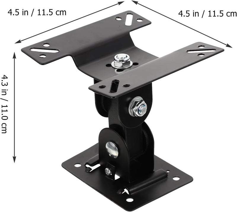 Kisangel Universal 14-27 Inch Monitor Stand Riser with 360° Rotatable Metal Pivot, Adjustable Flat Screen Tv Wall Mount Bracket for Home and Office Use - Image 2