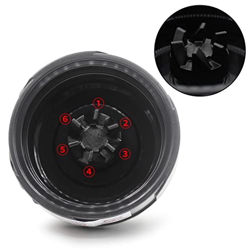 Anbige Replacement Parts Blade,Compatible with Ninja Blender BL201/BL200/BL201C/BL209/BL203QBK(6 Fins) (1) - Image 3