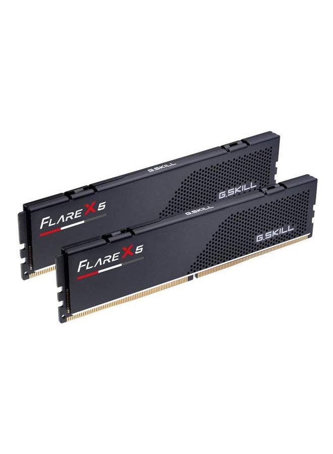 G.Skill Flare X5 Series (AMD Expo) DDR5 RAM 32GB (2x16GB) 6000MT/s CL30-36-36-96 1.35V Desktop Computer Memory UDIMM - Matte Black (F5-6000J3036F16GX2-FX5) - Image 1