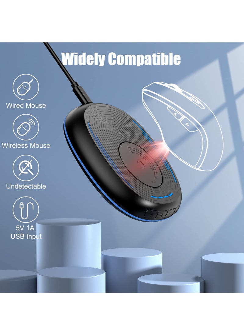 erorex Mouse Jiggler Undetectable Mouse Mover Device with Timer, ON/Off Switch, RGB Breathing Light Mouse Wiggler for Prevent Computer Laptop Screen Sleep (Black)  - Image 4