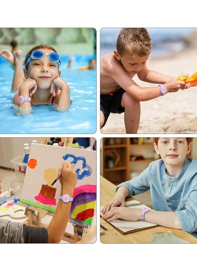 Waterproof for AirTag Bracelet for Kid, Soft Silicone Cartoon for AirTag Holder for Kids with Hidden Design - Image 5