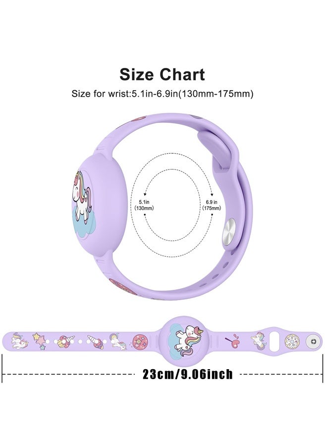 Waterproof for AirTag Bracelet for Kid, Soft Silicone Cartoon for AirTag Holder for Kids with Hidden Design - Image 2