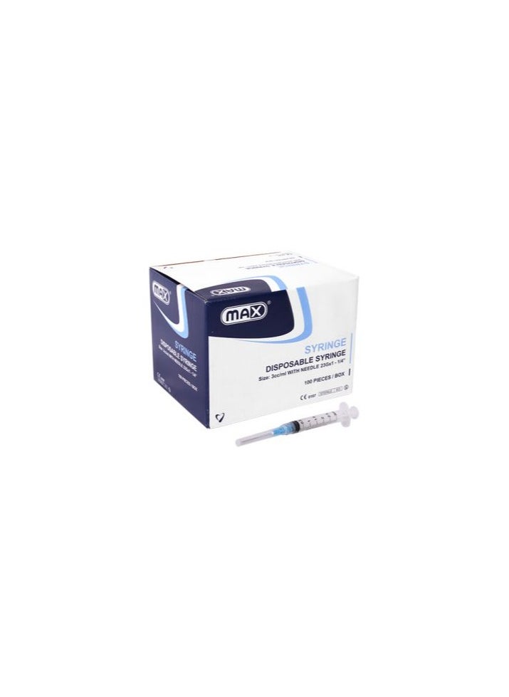Max Max Syringes 3Ml 100Pcs 