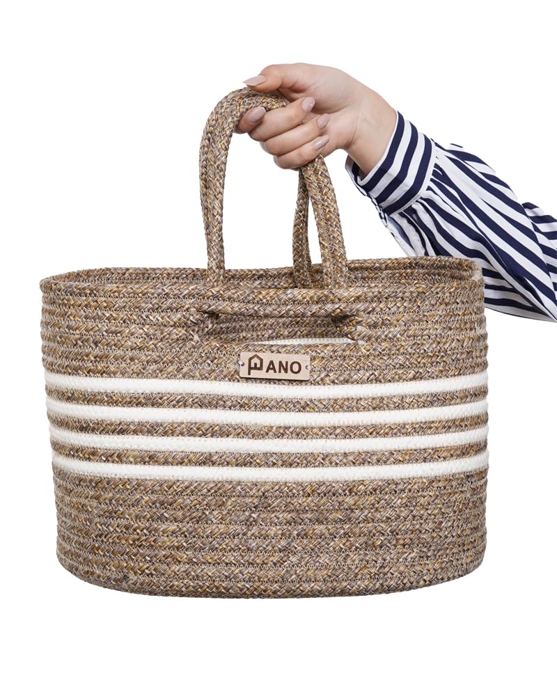Panço Polypropylene Multipurpose Storage Tote Bag, Hand BasketELORA - Image 4
