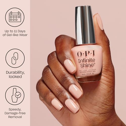 OPI Infinite Shine Megawatt Hot Sheer Dark Orange Crme Long Wear Gel Like Nail Polish Vegan Long Lasting Streak Free - Image 3