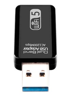 جنرال محول واي فاي عبر الـ USB بتردد مزدوج 1200 ميجابت/ثانية، جهاز استقبال واي فاي عبر الـ USB لأجهزة الحاسوب المكتبية والمحمولة، بطاقة شبكة واي فاي مزدوجة النطاق 2.4 جيجاهرتز/5.8 جيجاهرتز، جهاز دائرة ذاتي.  - Image 5