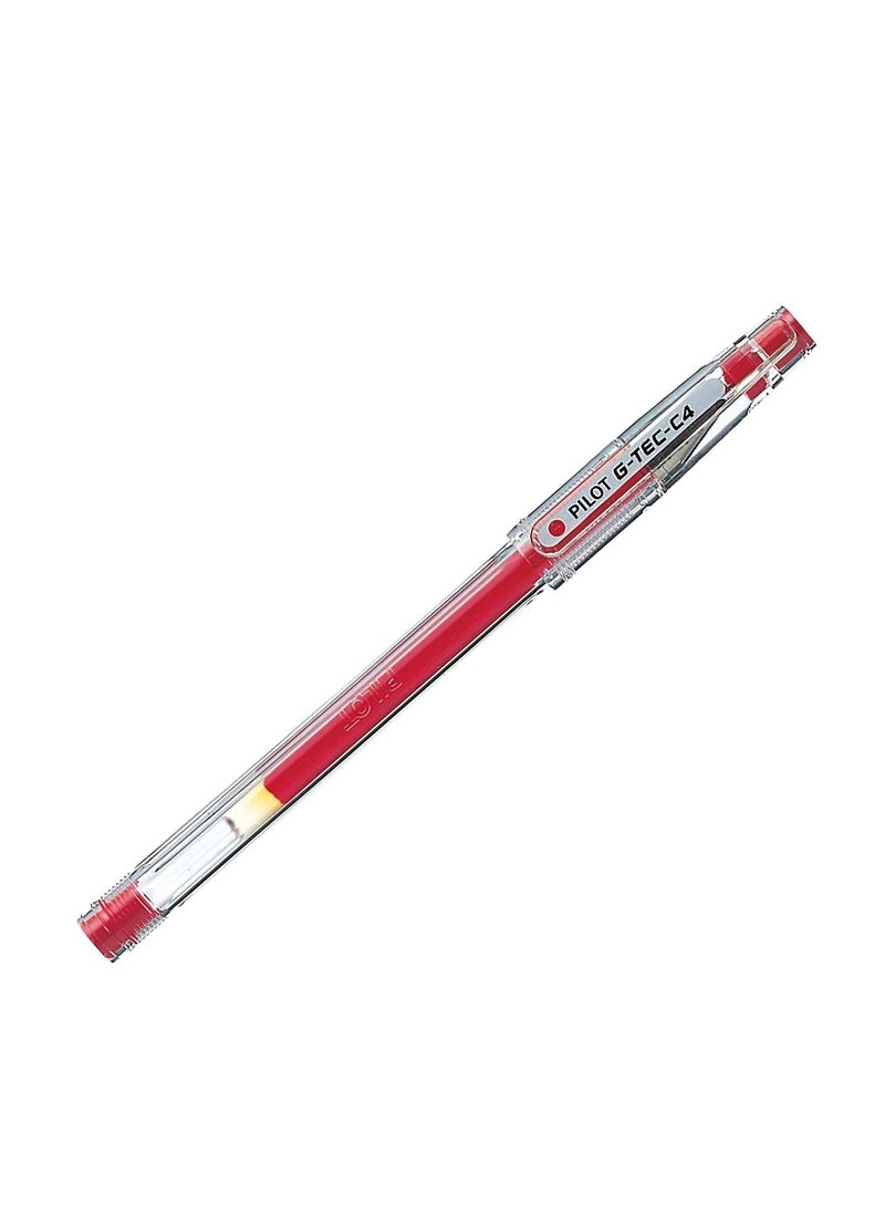 PILOT 12-Piece G-Tec Ultra Fine Roller Pen 0.4mm Tip Red Ink  - Image 2