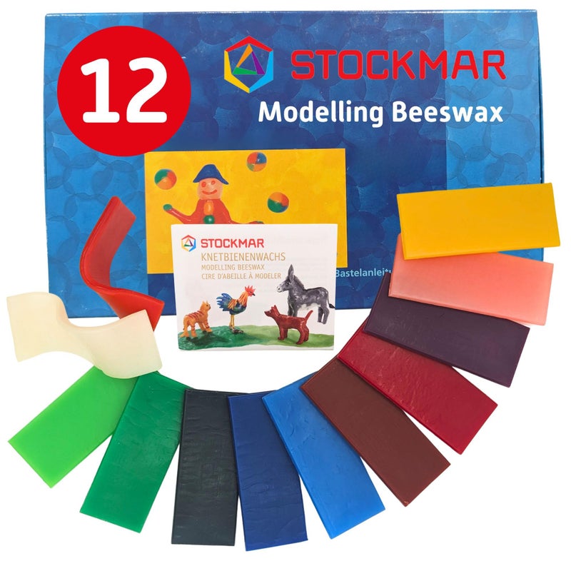 STOCKMAR Modeling Beeswax - 12 Assorted Sheets - Image 1
