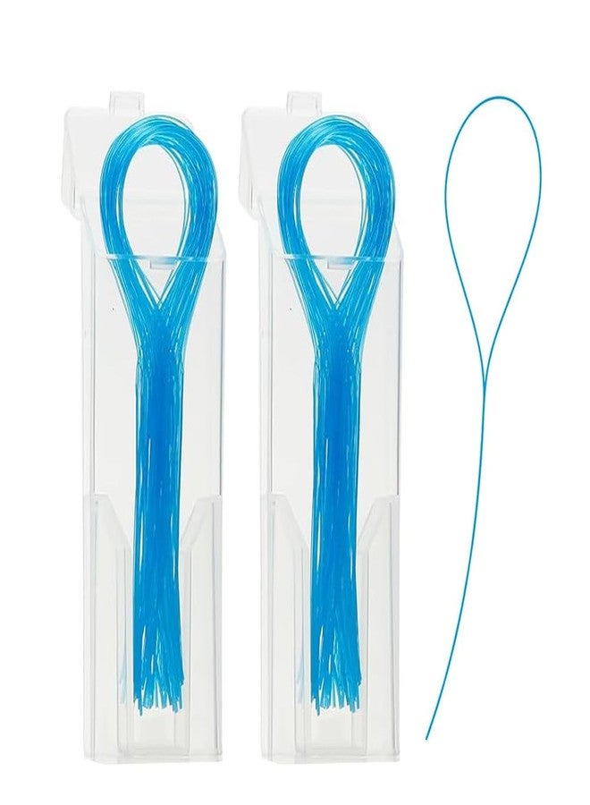 SNAWOP Dental Floss Threaders for Braces,Bridges and Implants 70 Count Bridge Flossers for Adults - Image 1