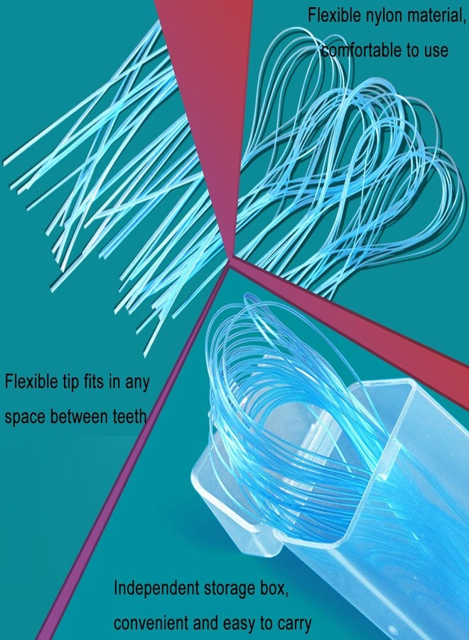 SNAWOP Dental Floss Threaders for Braces,Bridges and Implants 70 Count Bridge Flossers for Adults - Image 4