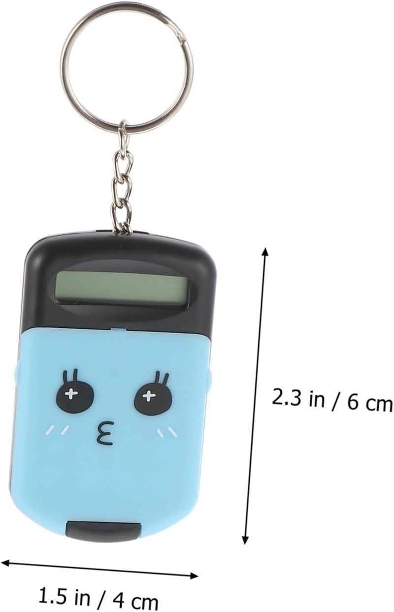 2pcs Mini Pocket Calculator Lightweight Portable Electronic Arithmetic Counter for Students and Office Use Plastic Material - Image 2