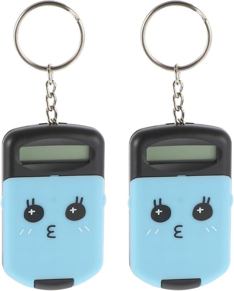 2pcs Mini Pocket Calculator Lightweight Portable Electronic Arithmetic Counter for Students and Office Use Plastic Material - Image 1