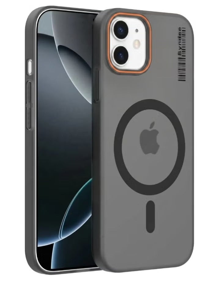Anti Yellowing Translucent Matte Full Cover PC Smoke Frosted Cellphone Phone Case for Apple Iphone 11 (Black)