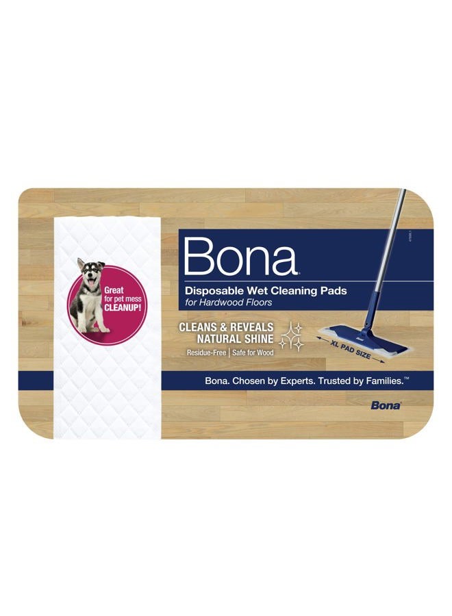 BONA Hardwood Disposable, 12 Count Floor Wet Cleaning Pad - Image 1