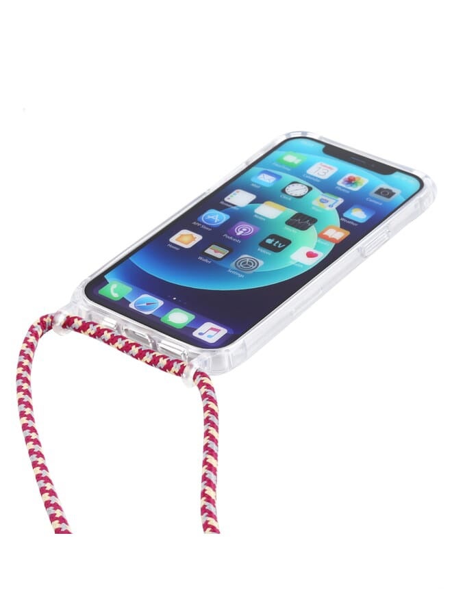 زبون جراب حماية شفاف من الأكريليك مقاوم للصدمات لهاتف iPhone 13 Pro مع حزام - Image 2