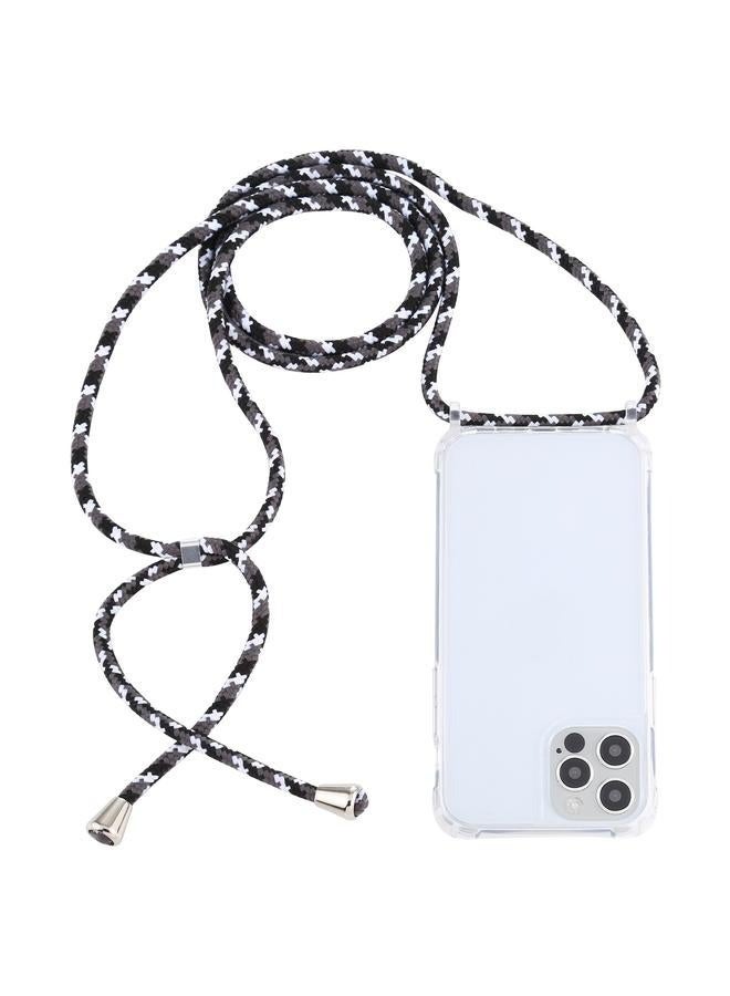 زبون جراب حماية شفاف من الأكريليك مقاوم للصدمات لهاتف iPhone 13 Pro مع حزام - Image 3