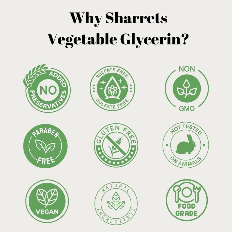 Sharrets Pure Vegetable Glycerin 5 Kg USP Food Grade Edible Versatile Glycerine for Soap Making Skincare Cake Fondants Confectionery DIY Baking - Image 3