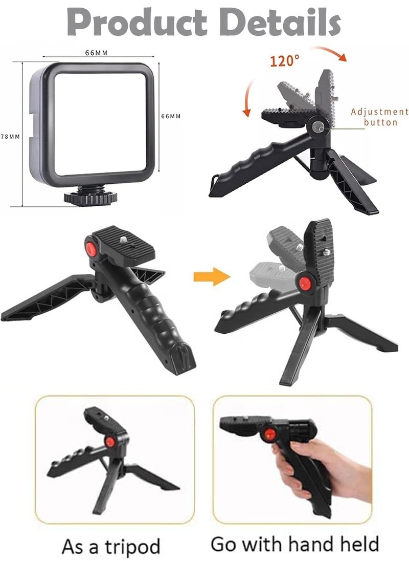 QUTOOB Video Making Kit for iPhone and Android, Phone Photography VLog Set Includes Tripod For Holding Mobile, LED Lights, Microphone, Ideal For Podcast, Live Stream, Videos Creation For Youtube, Vlogs  - Image 4