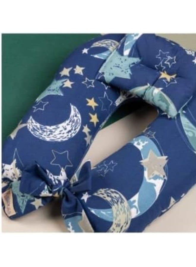 Moro Moro Moro Baby Nursing Pillow with Washable Cotton Cover Multicolor and Graphics - Image 1