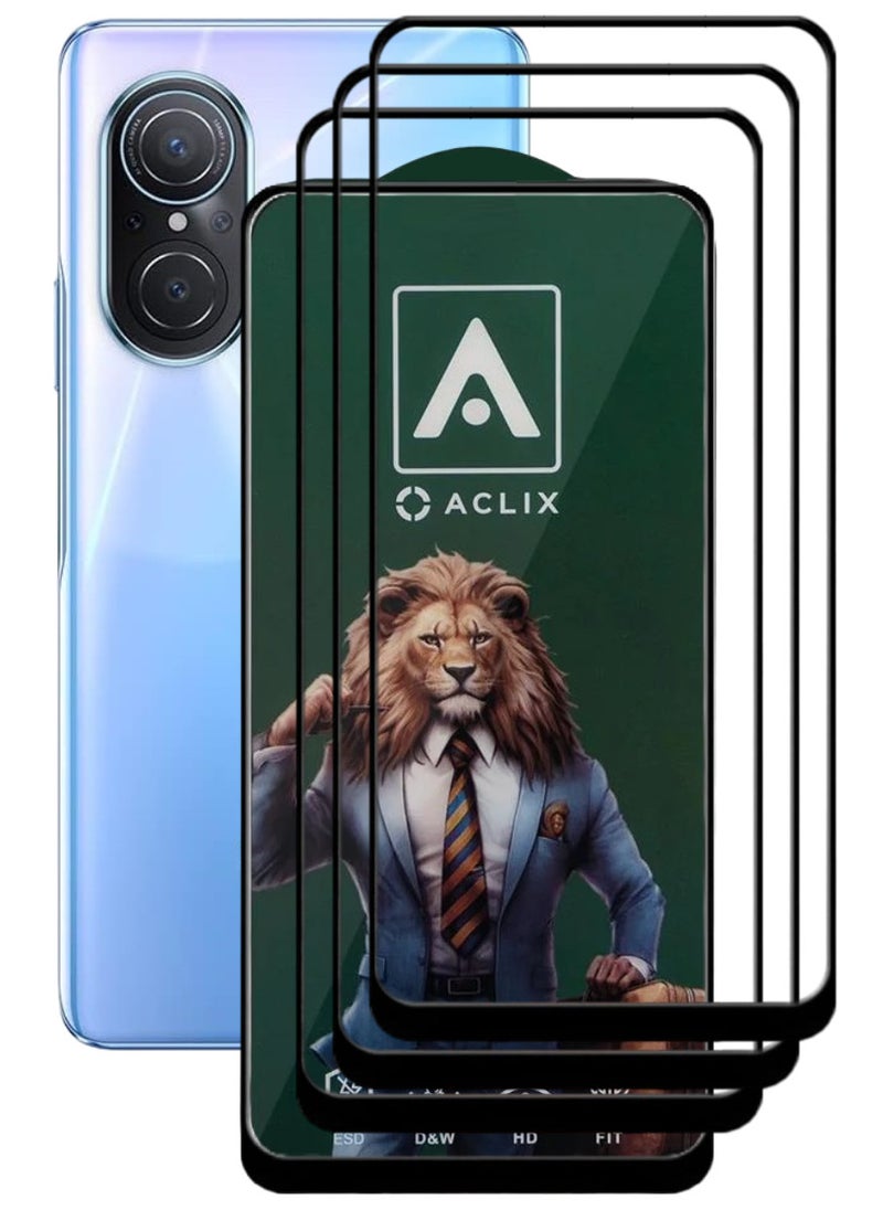 ACLIX 3 Pieces Antistatic ESD Dustproof Premium Quality High Definition Tempered Glass Screen Protector Designed For Huawei nova 9 SE - Image 1