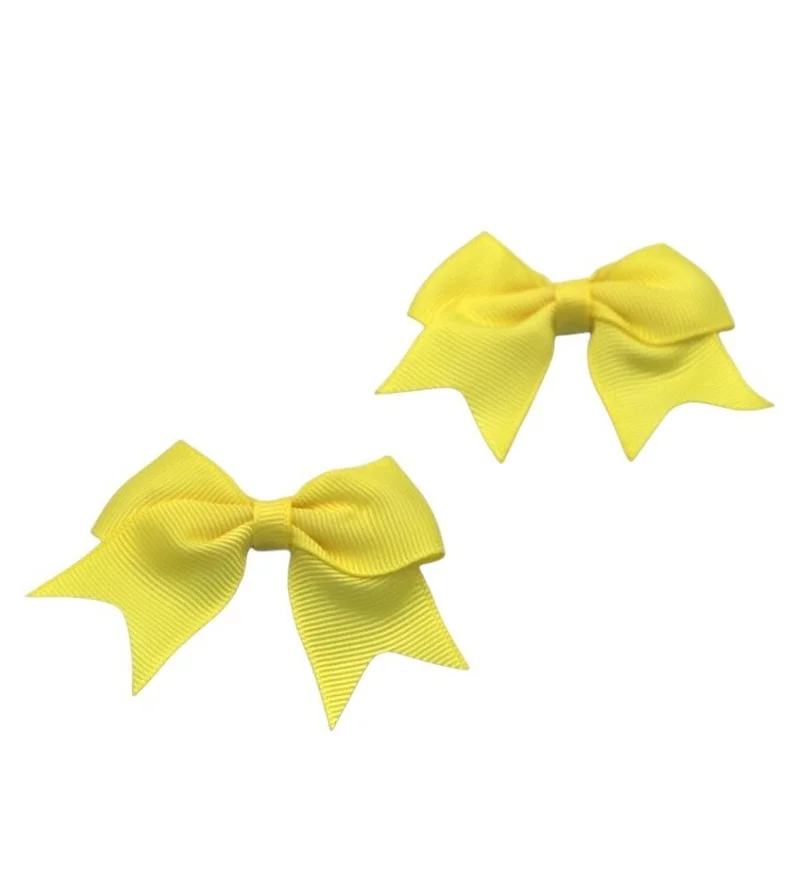 دىدانيالا مجموعة نظارات ياسمين على شكل قلب ومشابك شعر فيونكة للأطفال والبنات - أصفر